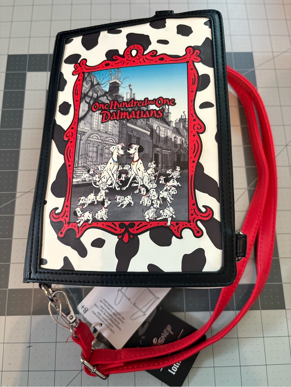 Loungefly One Hundred and One Dalmatians Crossbody Bag - Black, White & Red